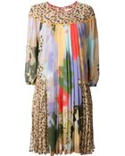 Wunderkind Printed Pleated Empire Line Dress - Lyst