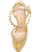 Charlotte Olympia Soho Pvc Nappa Leather Heels - Lyst