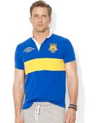 Polo Ralph Lauren Custom-Fit Contrast-Stripe Polo Shirt - Lyst