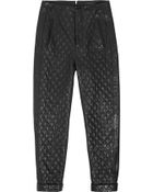 Rag & Bone Quilted Leather Straight-Leg Pants - Lyst
