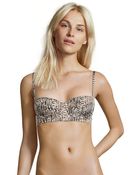 Vitamin A Imitation Python 'Sophia' Bustier Bikini Top - Lyst
