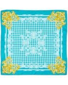 Versace Silk Check-Print Square Scarf - Lyst
