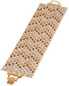 Lauren by Ralph Lauren Mesh Pave Bracelet - Lyst