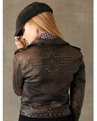 RRL Leather Motorcycle Jacket - Lyst