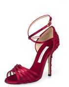 Oscar de la Renta Satin Ana Sandals - Lyst