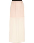 River Island Beige Soft Woven Maxi Skirt - Lyst