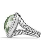 David Yurman Albion Ring With Prasiolite And Diamonds - Lyst