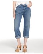 MiH Jeans Jones Blue 'The London' Boy Crop Slouchy Jeans - Lyst