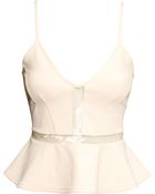 H&M Peplum Top - Lyst
