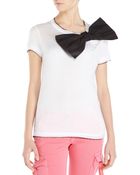 RED Valentino Bow Tee - Lyst