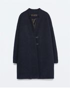Zara Wool Coat - Lyst