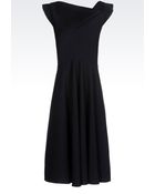 Emporio Armani Dress In Technical Viscose - Lyst