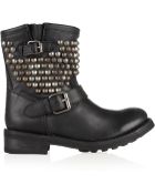 Ash Tamara Studded Leather Boots - Lyst
