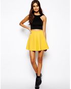 Oh My Love Scuba Front Pleat Skirt - Lyst