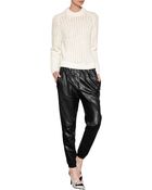 3.1 Phillip Lim Wool Blend Textured Knit Pullover - Lyst
