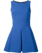 Fausto Puglisi Pleated Mini Dress - Lyst