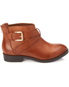 Forever 21 Crisscross Buckled Booties - Lyst