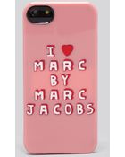 Marc By Marc Jacobs Iphone 5/5S Case - I Heart Marc - Lyst