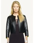 Ralph Lauren Black Label Leather Abbey Jacket - Lyst