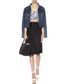 Jil Sander Royal Crystal-Embellished Cotton Skirt - Lyst