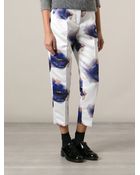 MSGM Lip Print Trousers - Lyst