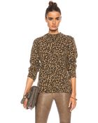 Each X Other Leopard Print Alpaca-blend Sweater - Lyst