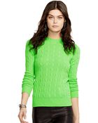 Polo Ralph Lauren Slim-Fit Cabled Cashmere - Lyst