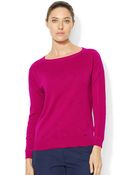Lauren by Ralph Lauren Longsleeve Boatneck Top - Lyst