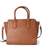 Forever 21 Structured Faux Leather Satchel - Lyst