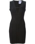 Hervé Léger Bodycon Band Dress - Lyst