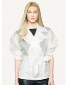 Ralph Lauren Black Label Silk Organza Alaura Jacket - Lyst