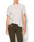 Rebecca Taylor Short Sleeve Lynx Print Top - Lyst