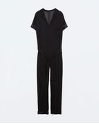 Zara Long Jumpsuit - Lyst