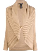 Ralph Lauren Black Label Shawl Collar Cardigan - Lyst