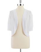 Calvin Klein Loose Knit Shrug - Lyst
