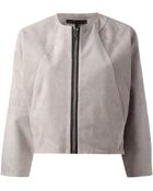 Victoria Beckham Cropped Bomber Jacket - Lyst
