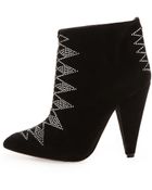 Iro Kimmy Studded Booties - Black - Lyst