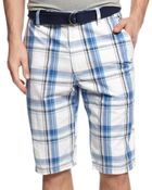 American Rag Nicks Slimfit Plaid Shorts - Lyst
