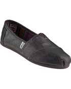 Toms Classic Slip-On Metallic Black Linen - Lyst