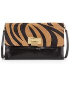 Badgley Mischka Dakota Small Calfhair Crossbody Bag - Lyst