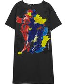 Marni Printed Cotton-Poplin Mini Dress - Lyst