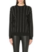 MICHAEL Michael Kors Pin-Striped Knitted Jumper - Lyst