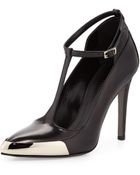 Jason Wu T-Strap Leather Pump - Lyst