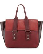 French Connection Elite Large Flap-Top Satchel Bag - Lyst