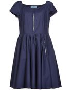 Prada Short Dress - Lyst