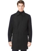 Calvin Klein Wool-Blend Colorblock Coat - Lyst