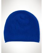 Polo Ralph Lauren Waffle-Knit Cashmere Ski Cap - Lyst
