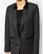Colorblock Longline Blazer - Lyst