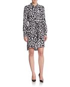 Diane von Furstenberg Prita Printed Silk Shirtdress - Lyst