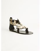 Giuseppe Zanotti Leaf Detail Sandals - Lyst